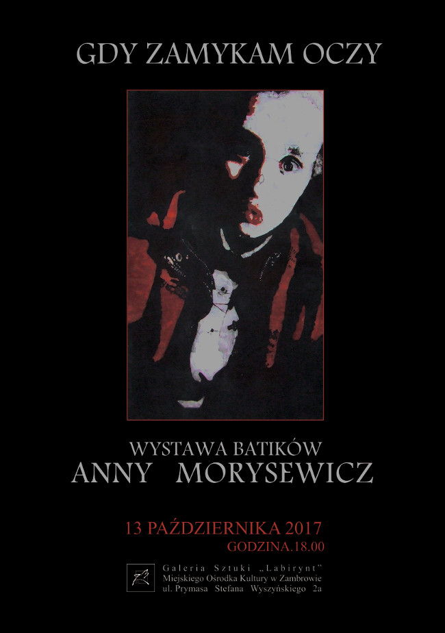 WYSTAWA BATIKÓW ANNY MORYSEWICZ, Zambrów październik 2017 r.